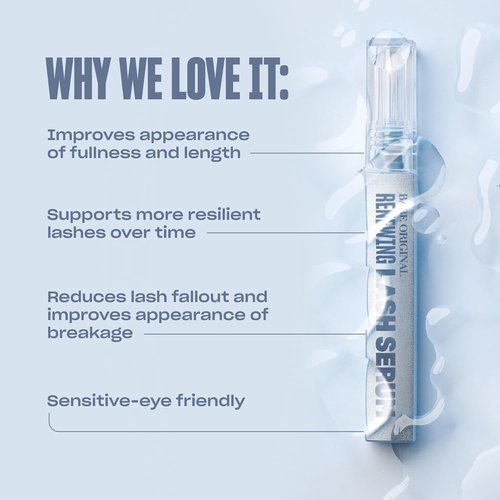 BABE ORIGINAL Renewing Lash Serum - Gentle, Peptide-Infused Formula for Fuller, Longer Lashes | Vegan & Cruelty-Free