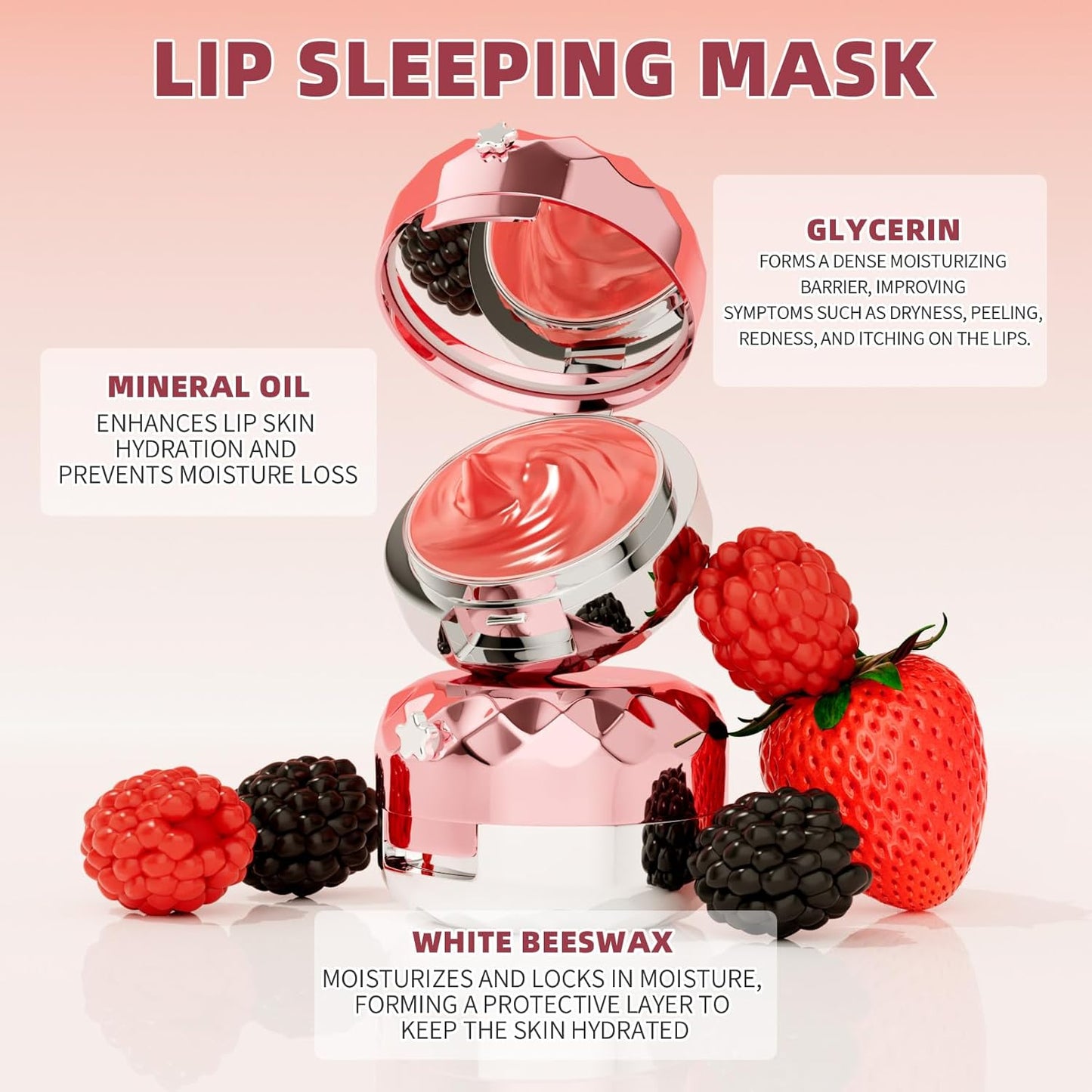 Skiennix Lip Sleeping Mask - Hydrating Overnight Repair for Dry, Chapped Lips | Vegan & Cruelty-Free