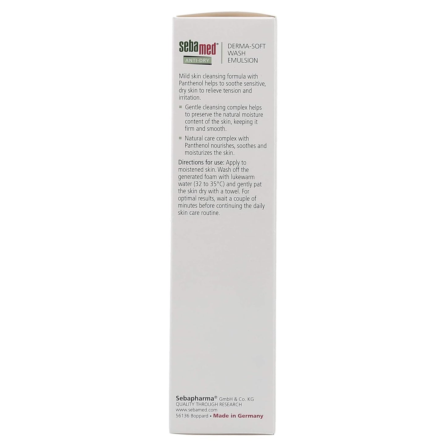 Sebamed Anti-Dry Wash Emulsion - Gentle Cleansing Complex for Dry & Sensitive Skin | 6.8 Fl Oz (200mL)