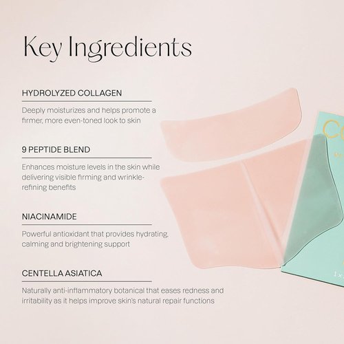 Karuna Collagen Neck & Chest Hydrogel Mask - Firming & Hydrating K-Beauty Treatment | 1-Pack for Wrinkles & Sagging Skin