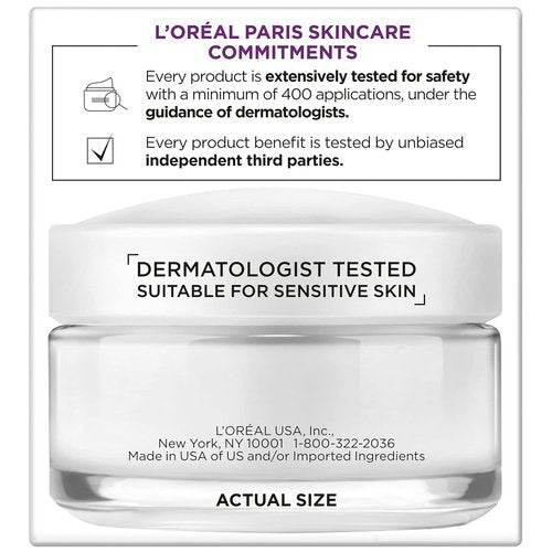 L'Oreal Paris Wrinkle Expert 55+ Anti-Aging Face Moisturizer - Non-Greasy & Sensitive Skin Formula | 1.7 fl. oz