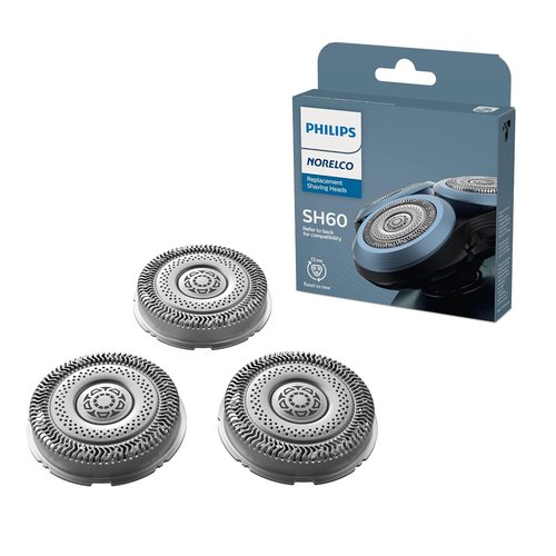 Philips Norelco SH60/72 Shaving Heads - Compatible Replacement for Norelco Series 6000 Shavers