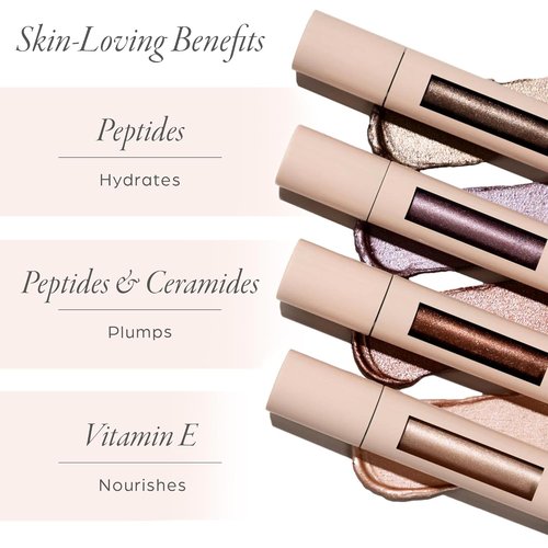 PÜR MINERALS Creamy Eyeshadow & Primer - Peptide-Enriched On Point Tint for Vibrant Color
