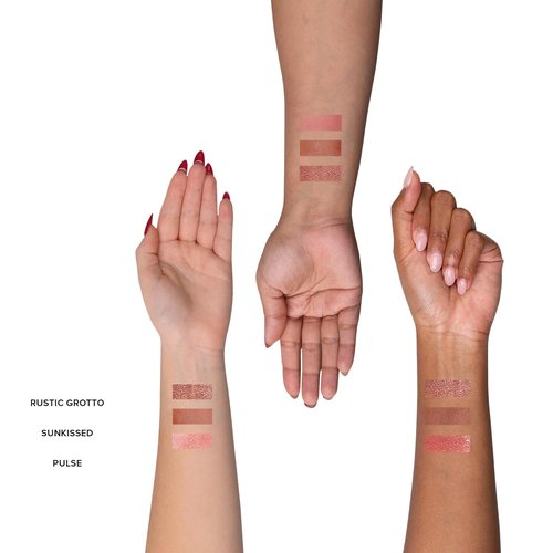 Nudestix Sunkissed Nudes Mini Kit - 3-Piece Cream Blush, Bronzer & Glossy Lip Set | Travel-Size Vegan Makeup for a Fresh Beachy Glow