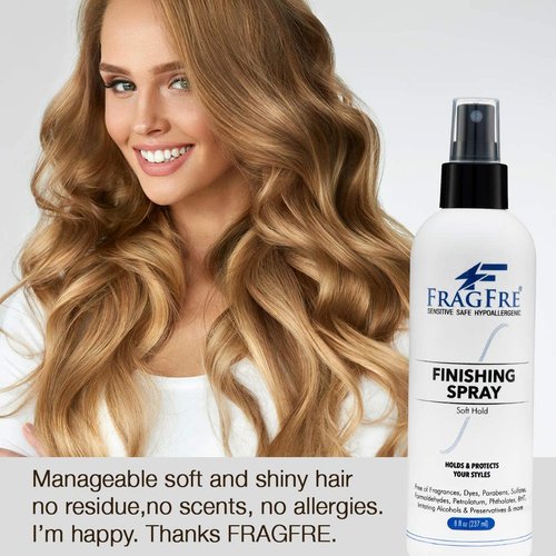 Regine Switzerland Hair Finishing Spray - Flexible Soft Hold for Sensitive Skin | 8 oz, Fragrance-Free & Hypoallergenic