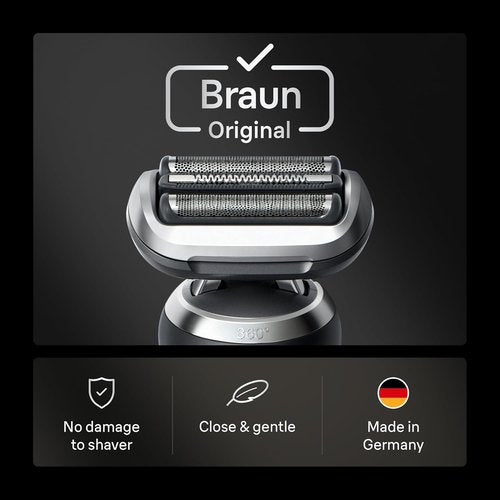 Braun Series 7 Electric Shaver Replacement Head - Effortless Attachment for Optimal Shaving | Compatible with 74S, Silver