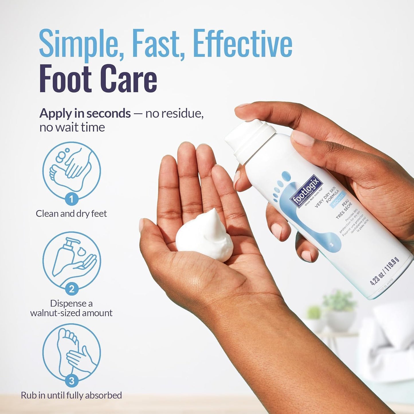 Footlogix Very Dry Skin Formula - Intensive Moisturizer for Dry Feet | 4 oz