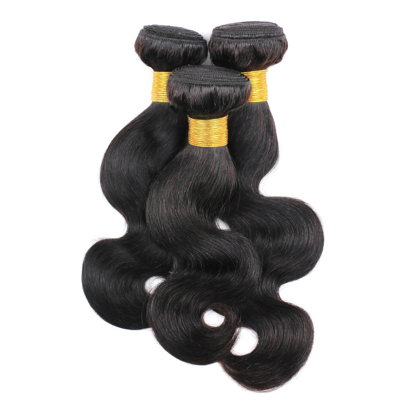 DaiMer Body Wave Human Hair Single Bundle Double Weft Body Wave Bundles 10A Unprocessed Brazilian Virgin Hair Extensions for Black Women 10 Inch