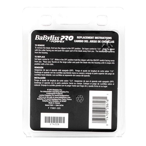 BaBylissPRO FX901 Replacement Blade - Gold Titanium Micro-Serrated Design for Precision Cutting