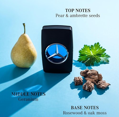 Mercedes Benz Man - Aromatic Woody Fruity Eau de Toilette for Men - Long Lasting 1 oz Cologne