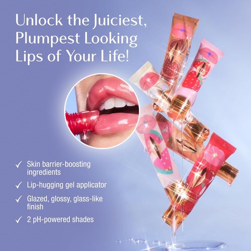 Charlotte Tilbury Healthy Glow Nectar Lip Oil - Sheer Tinted Gloss with Hyaluronic Acid & Vitamin E - High-Shine Hydration