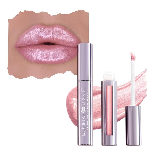 Runway Rogue LuxGloss Lip Gloss - High-Pigment Shimmery Soft Pastel Pink Shade ‘Catwalk’