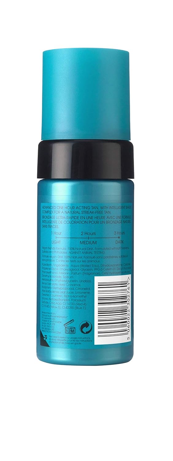 St.Tropez Self Tan Express Mousse - Fast Acting Fake Tan, Streak-Free Finish, Vegan, 3.4 Fl Oz