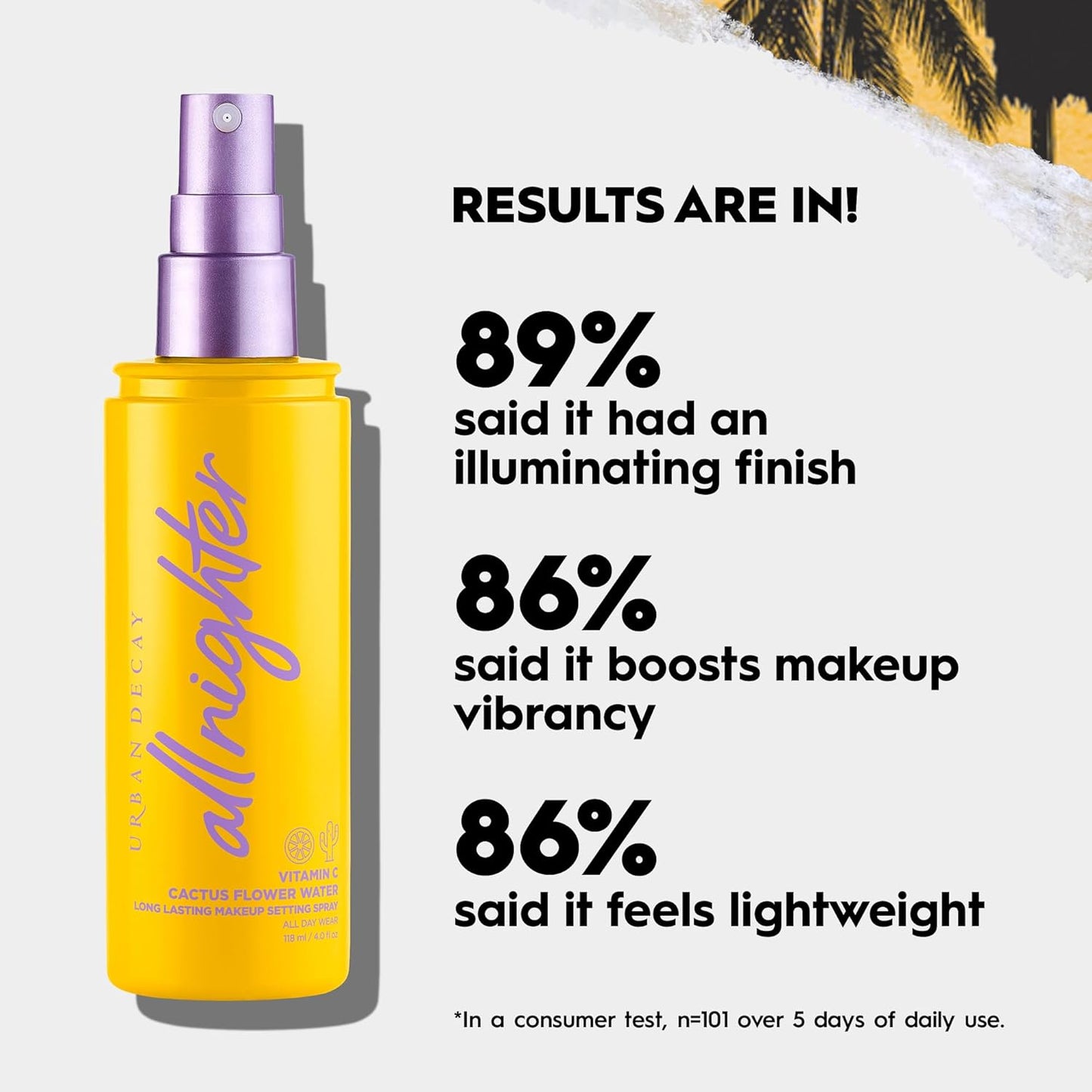 Urban Decay All Nighter Hydrating Makeup Setting Spray - Transfer-Resistant, 16 HR Wear, Vegan, 4 oz