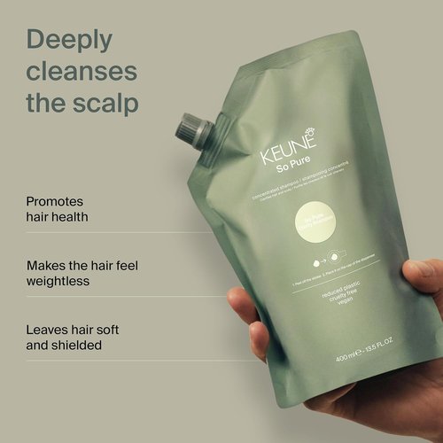 Keune So Pure Clarify Shampoo - Deep Cleansing & Detoxifying Formula | 13.5 Fl Oz