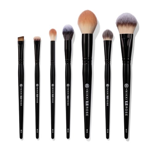 BK BEAUTY - Nikki La Rose Pro Artist Makeup Brush Set | 7 Essential Brushes for Flawless Application