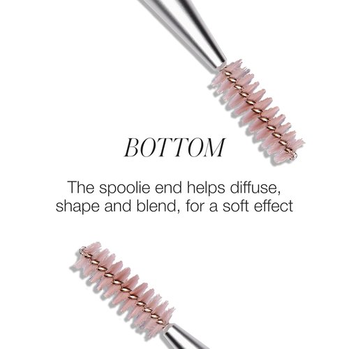RMS Beauty Back2Brow Eyebrow Brush & Spoolie - Professional Dual-Sided Tool for Perfect Brow Shaping - 100% Vegan & Cruelty-Free
