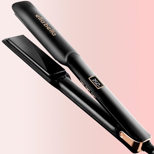 ELLA BELLA® Ceramic Flat Iron Hair Straightener - Professional Digital Display for Precise Temperature Control