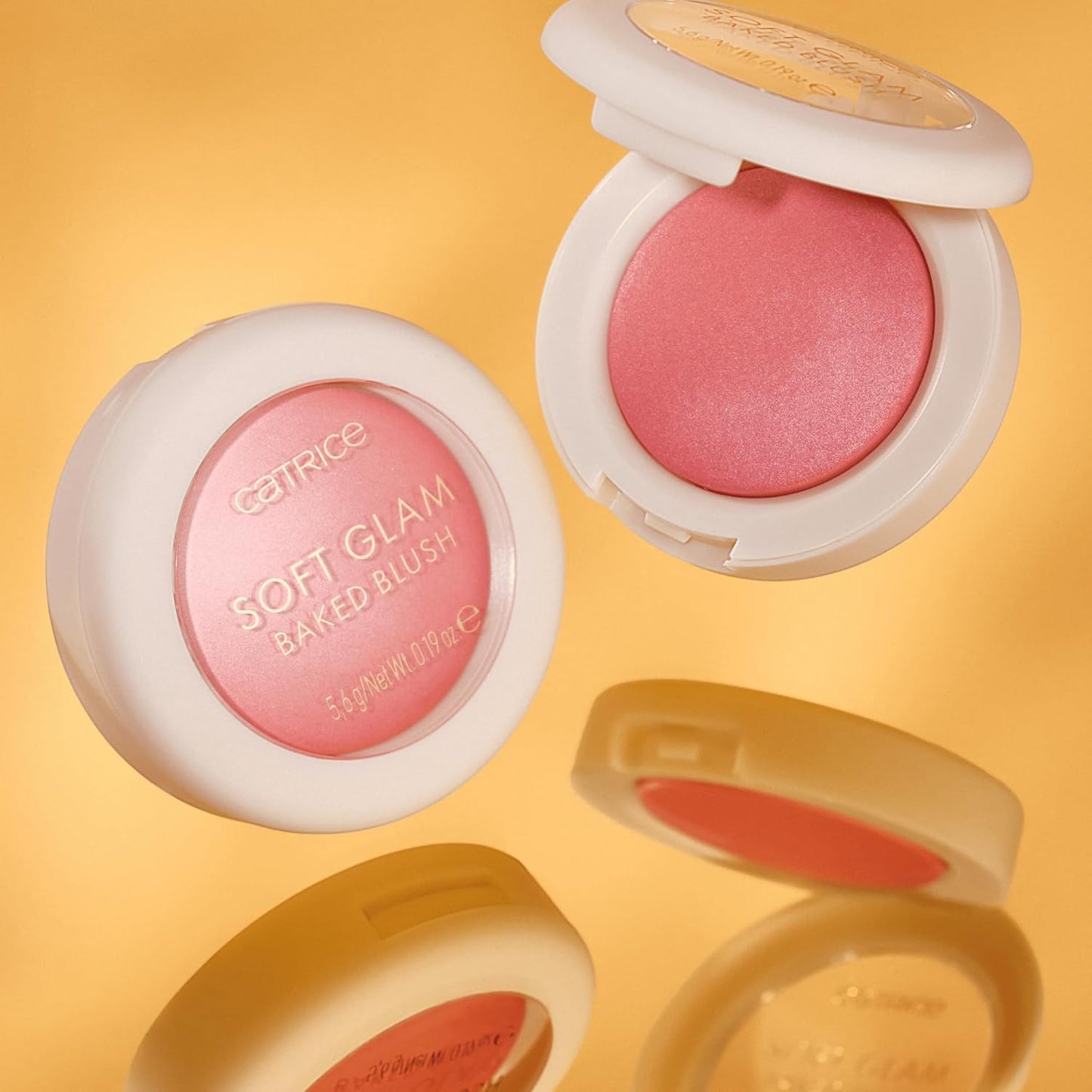 Catrice Soft Glam Baked Blush - Luminous, Lightweight Powder for Buildable Color | Vegan (010 | On Cloud Pink)
