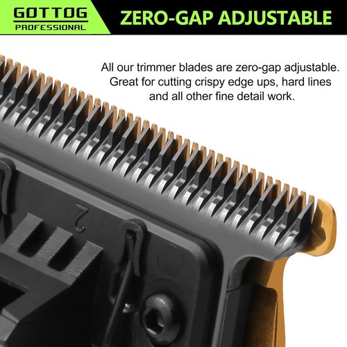 GOTTOG FX707Z Replacement Blades - Zero-Gapped Compatible with FX787 & FX726 Trimmers - Gold