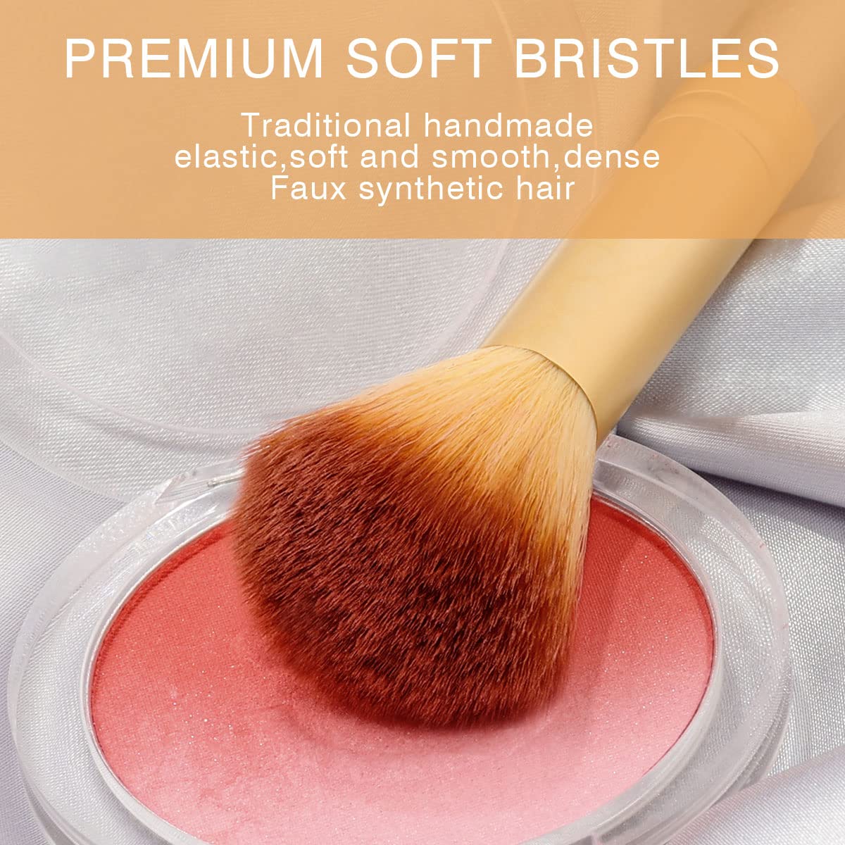 Makeup Brushes, VANDER Professional 32pcs Foundation, Concealer, Eyeshadow & Eyeliner Cosmetic Brush Set, Champagne (Cosmetic Bag Not Included)