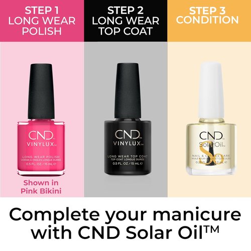 CND Vinylux Nail Polish - Longwear Pink Color with Gel-like Shine | 0.5 Fl Oz Chip Resistant