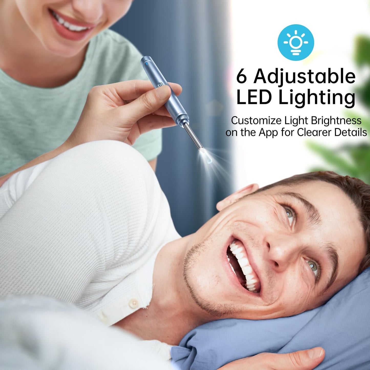 Ear Wax Removal Tool Camera, 1296P HD Camera and 6 LED Lights, Ear Cleaner with Camera, 1296P HD Camera and 6 LED Lights, Ear Cleaning kit, Ear Wax Removal Kit