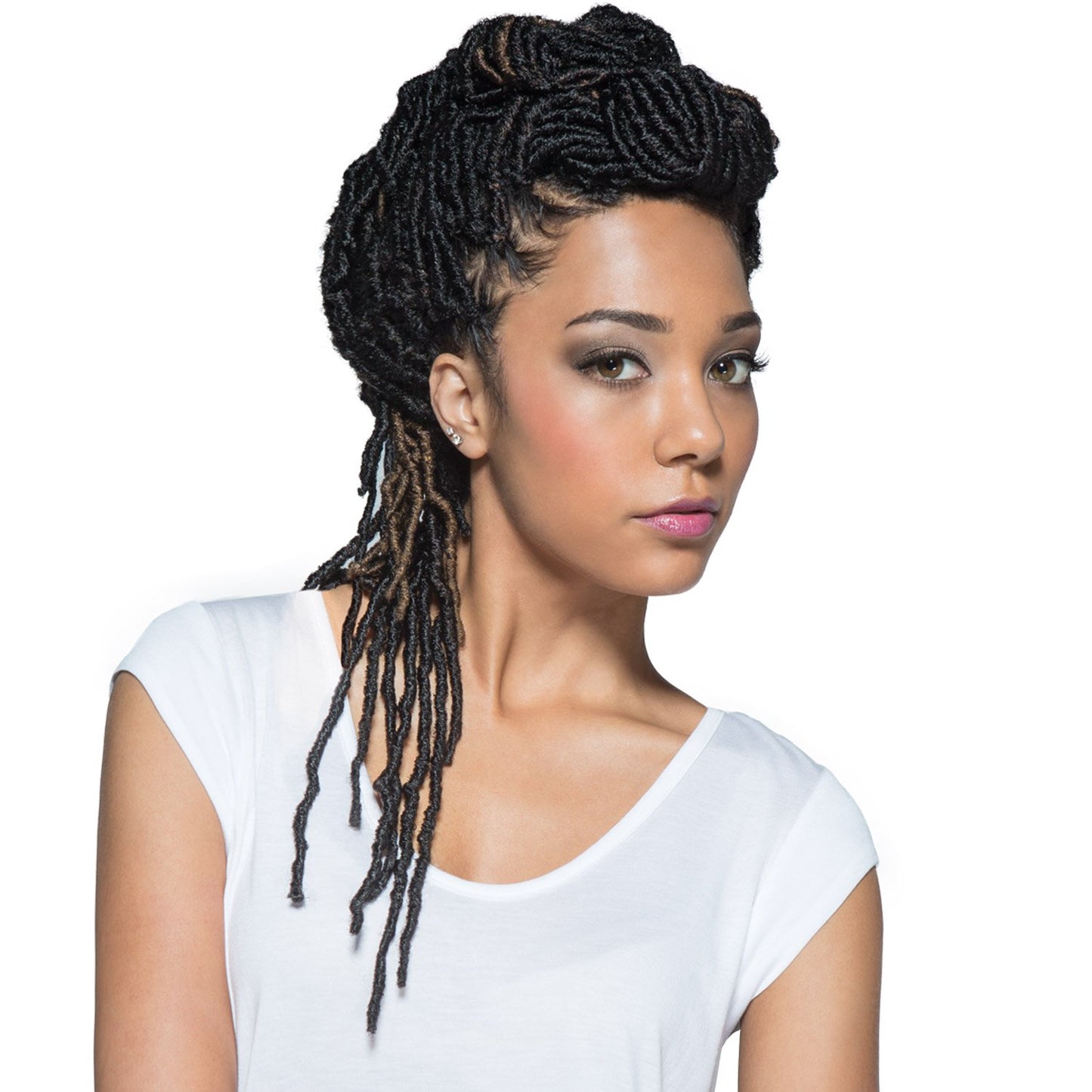 Bobbi Boss Synthetic Hair Crochet Braids African Roots Braid Collection Nu Locs 14" (4-PACK, BUG)