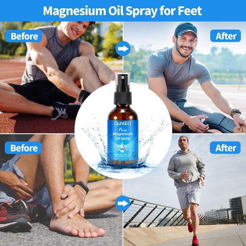 Pure Magnesium Oil Spray & Lotion Set - Unscented Muscle Relaxation | 100% Magnesium Chloride with Arnica & Lavender