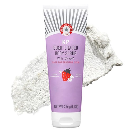 First Aid Beauty - KP Bump Eraser Body Scrub | 10% AHA Exfoliator for Keratosis Pilaris, 8 oz