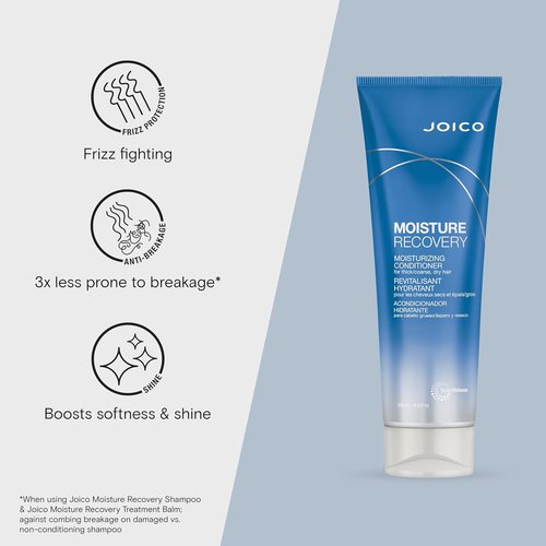 Joico Moisture Recovery Conditioner - Moisturizing Formula for Thick, Coarse Hair | Replenish & Restore Smoothness