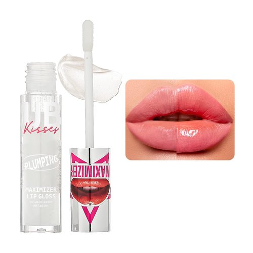 Ruby Kisses Plumping Lip Gloss - Hydrating & Voluminous High-Shine Lip Plumper | 4 Shades, 0.15 FL oz.