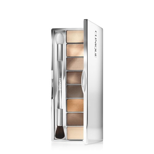 Clinique All About Shadow Eye Shadow Palette - 8 Silky, Buildable Shades | Black Honey, Pink & Nude Honey