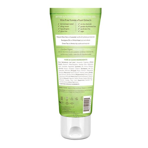 Babo Botanicals Aloe Vera Gel - Soothing Hydration with Witch Hazel & Cucumber for Sensitive Skin | 8 oz.