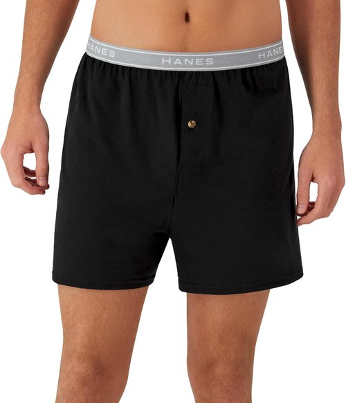Hanes Men's Boxers - Cool & Breathable Cotton Underwear with Comfortflex Waistbands | Multi-Pack