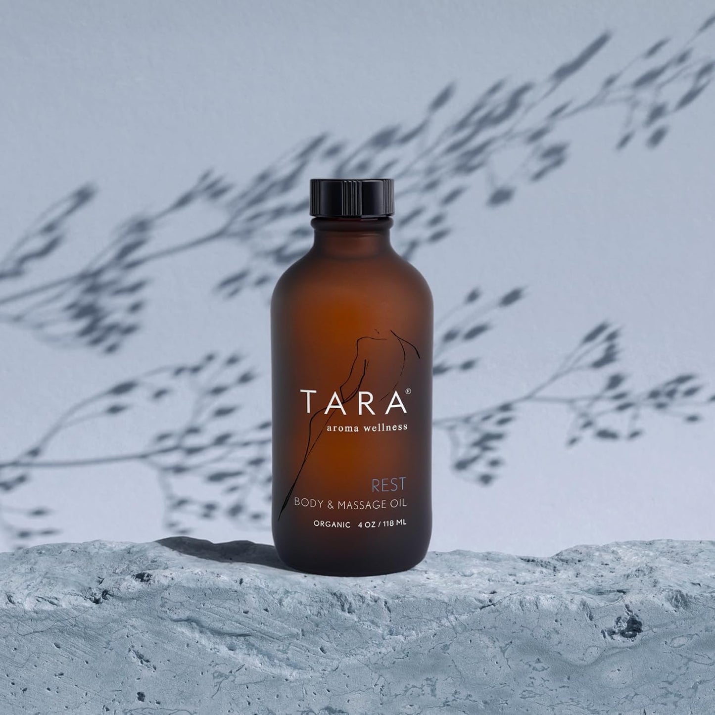 TARA Spa Therapy Body & Massage Oil - Premium Organic Essential Oil Blend for Deep Relaxation, 4 oz