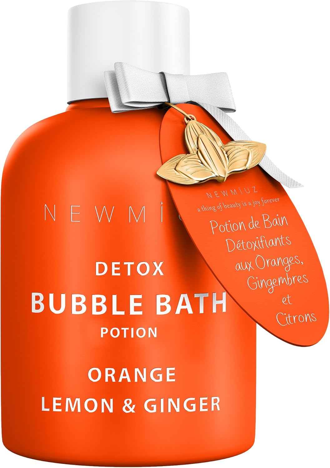 Skiennix Natural Detox Citrus Bubble Bath - Long-Lasting Foaming Soak with Essential Oils for Relaxation & Hydration