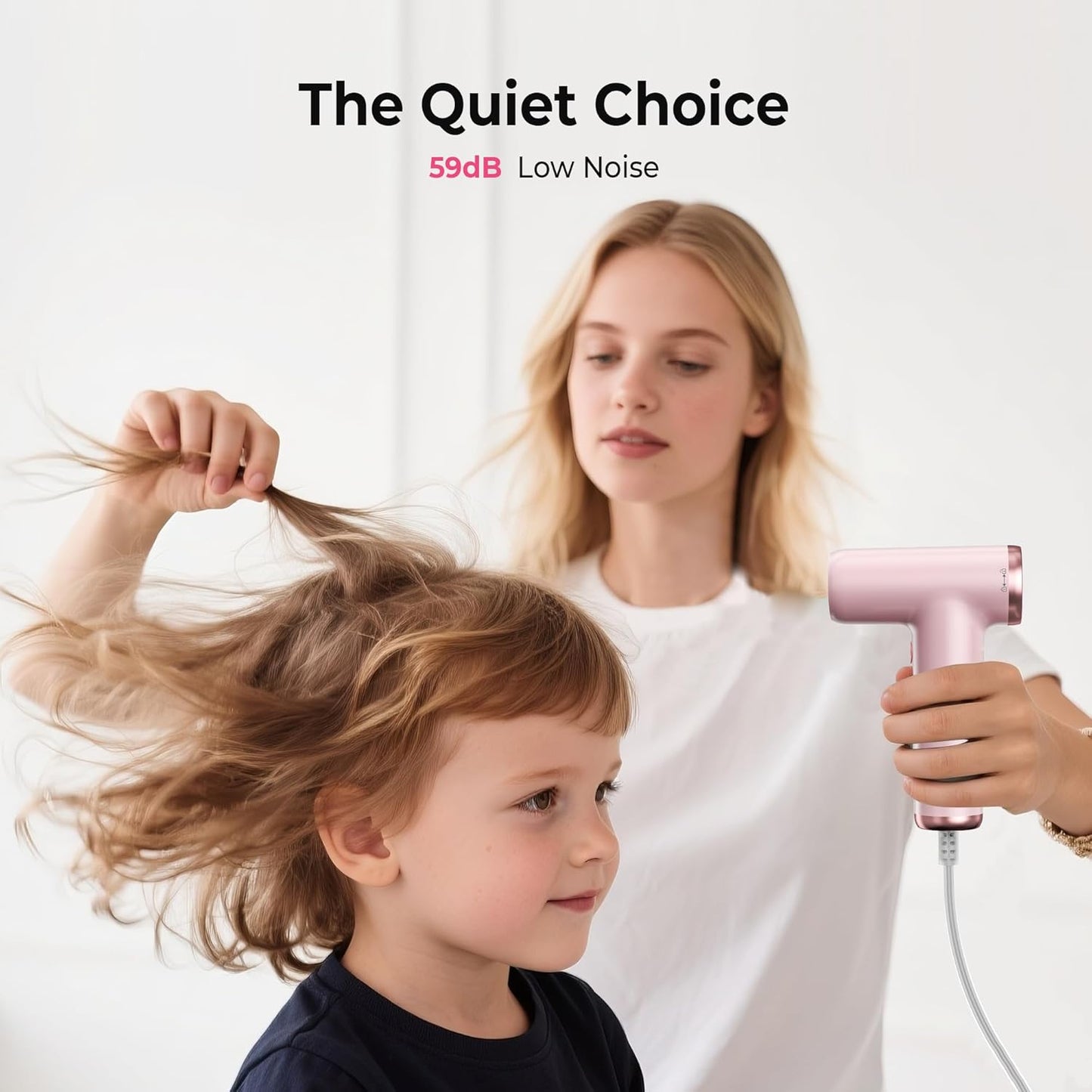 Skiennix Mini Hair Dryer - 4-Temp High Speed Ionic Technology | Lightweight & Portable for Travel