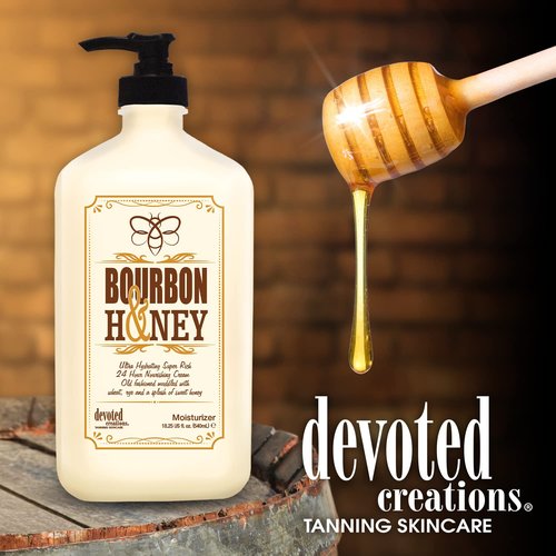 Devoted Creations Bourbon & Honey Moisturizer - Hydrating Formula for Soft Skin | 18.25 oz