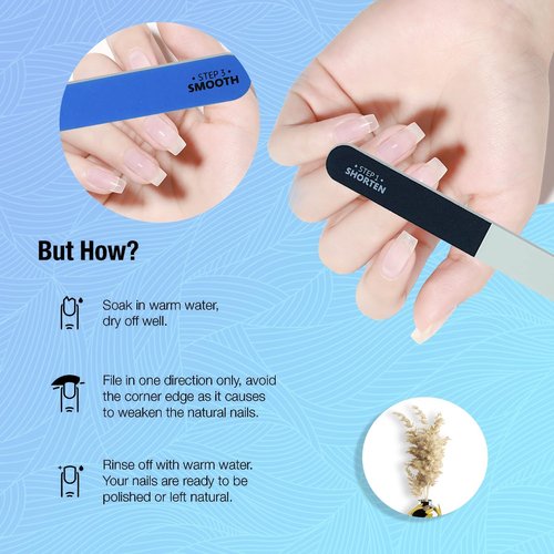 Regine Switzerland Nail File and Buffer Set - Dual-Sided 4-Step Tools for Shortening, Shaping & Smoothing | 20 Pieces