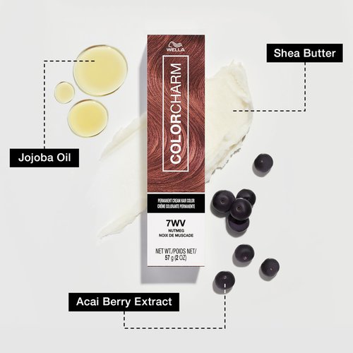 COLORCHARM Permanent Cream Hair Color, 5G Light Golden Brown, 2 oz.