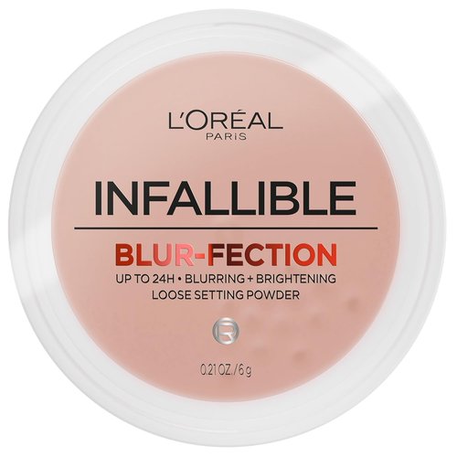 L'Oreal Paris Infallible Blur-Fection Setting Powder - Longwear Blurring Formula, Translucent Medium Deep, 1 Kit
