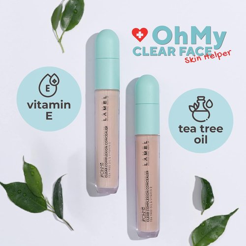 LAMEL OH My Clear Face Concealer - Moisturizing & Waterproof Formula with Vitamin E - 0.23 fl. oz.