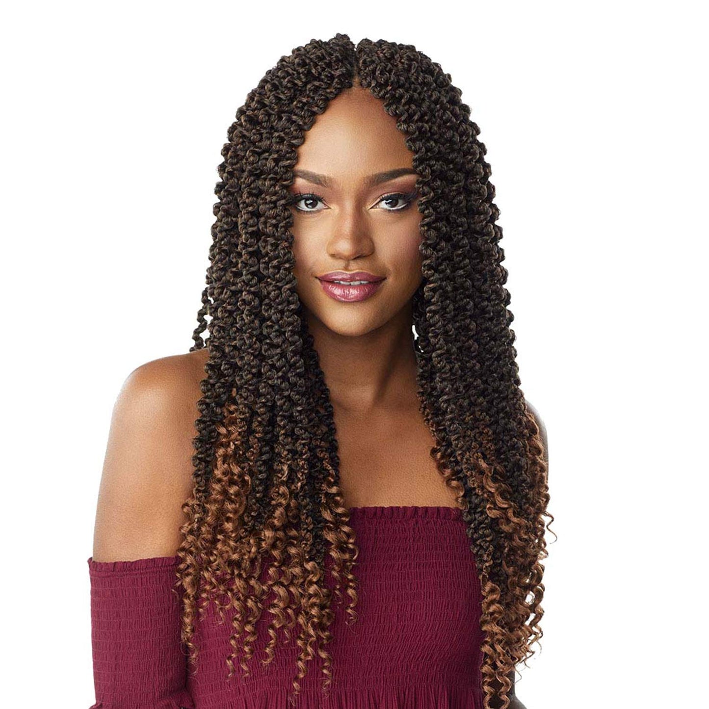 Sensationnel Crochet braids Lulutress 3X Pre-Looped 3D Passion Twist 18" (1-PACK, 1B)