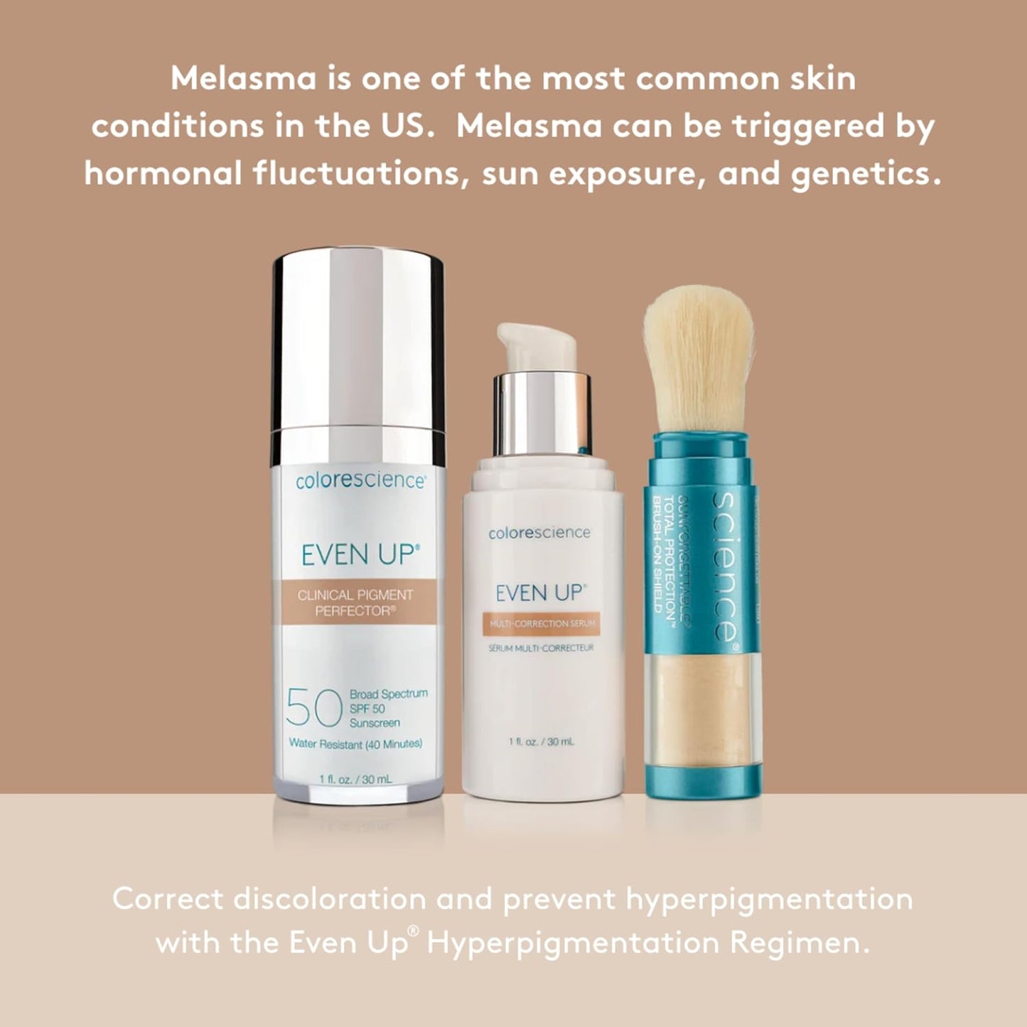 Colorescience Even Up Clinical Pigment Perfector - Water Resistant Mineral Sunscreen & Primer | SPF 50, 1 Fl Oz