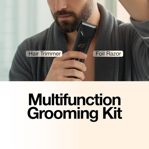 OTY Kit Head Shaver & Body Trimmer - Waterproof 8-in-1 Grooming Kit for Men | Cordless Design