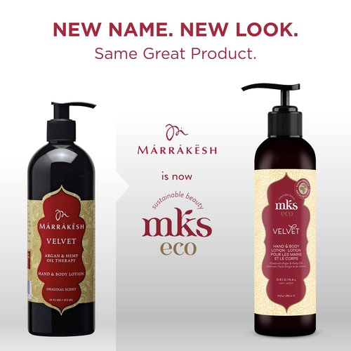 MKS Eco Velvet Hand & Body Lotion - Restores Skin Softness & Elasticity - 10 oz - Vegan & Cruelty Free