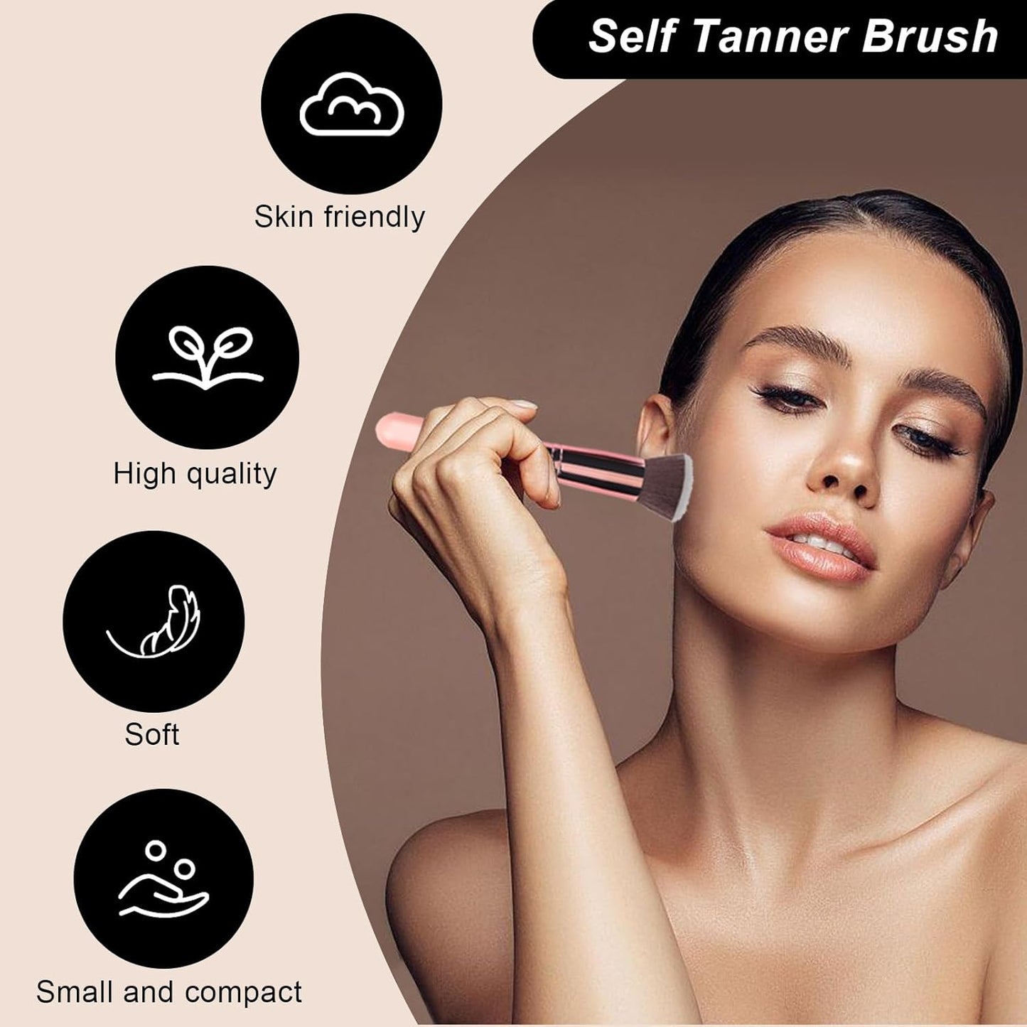 Skiennix Self Tanner Mitt Applicator Kit - Streak-Free, Reusable & Washable | 4 Pcs for Face & Body