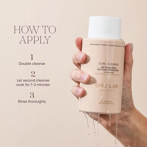 ORI LAB Curl Cleanse - Nourishing Shampoo for Curly Hair - 300ml Size
