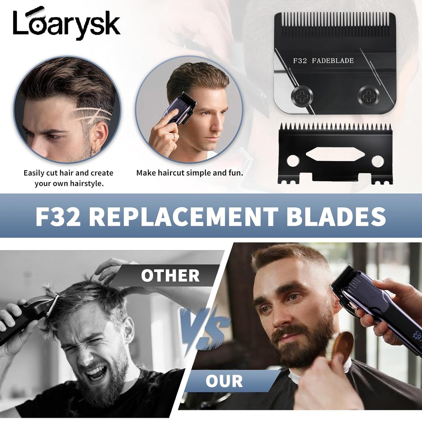 Wahl F32 Professional Fadeout Blade - High Precision Zero Adjustable Replacement Blade (1 Pack)